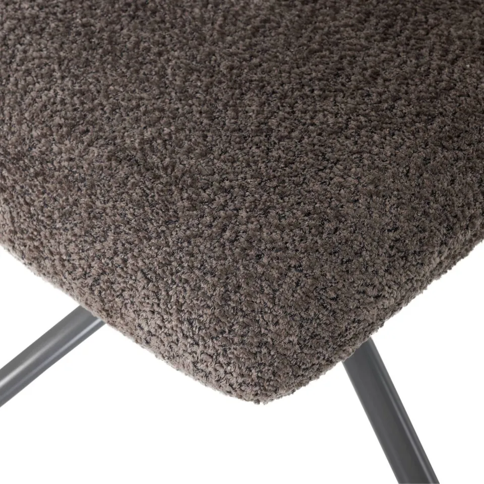 WOOOD Soren Draaifauteuil Verstelbaar - Wollig - Grijs - 82x73x62, foto 6