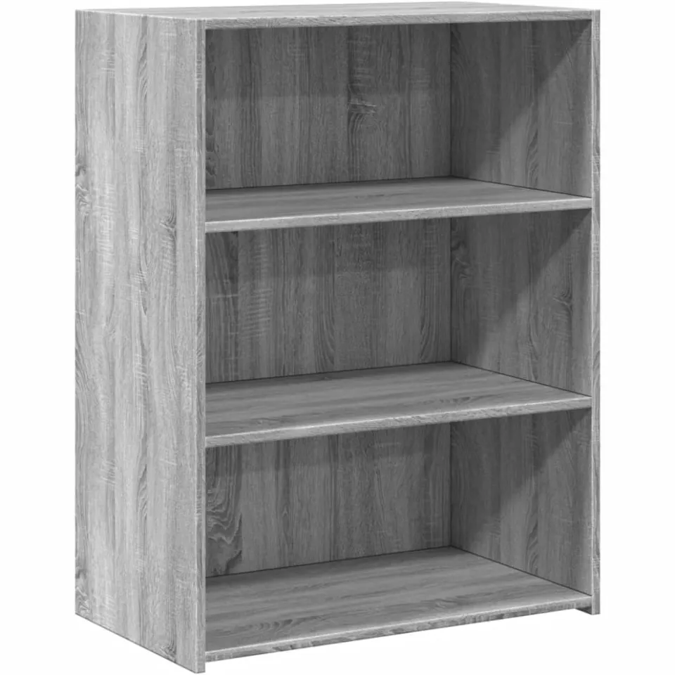 vidaXL Dressoir 70x41x93 cm bewerkt hout grijs sonoma eikenkleurig, foto 3