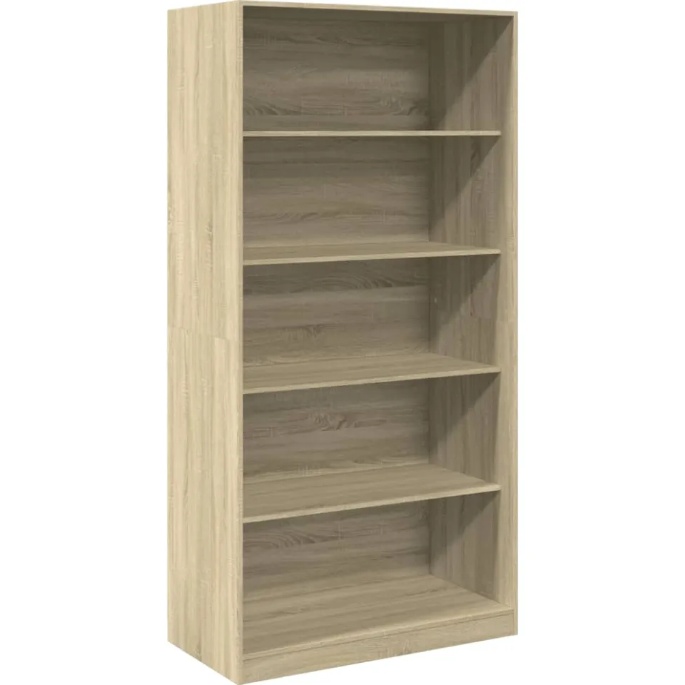 vidaXL Kledingkast 100x50x200 cm bewerkt hout sonoma eikenkleurig, foto 3