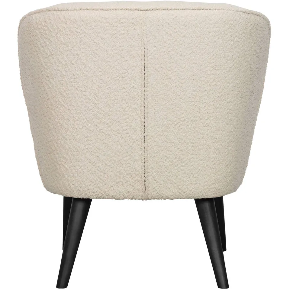 WOOOD Sara Fauteuil - Velvet - Donkerbruin - 71x59x70, foto 3
