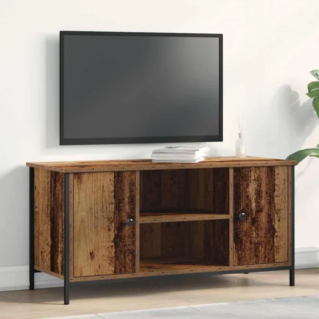 vidaXL TV-kast 100 x 40 x 50 cm Oud hout Bewerkt hout bruin, foto 2