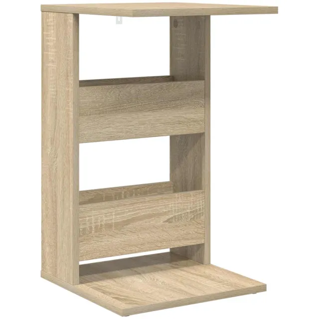 vidaXL Bijzettafel - Sonoma - Eik - 40 - x - 35 - x - 60,5 - cm - Bewerkt - hout Sonoma eiken