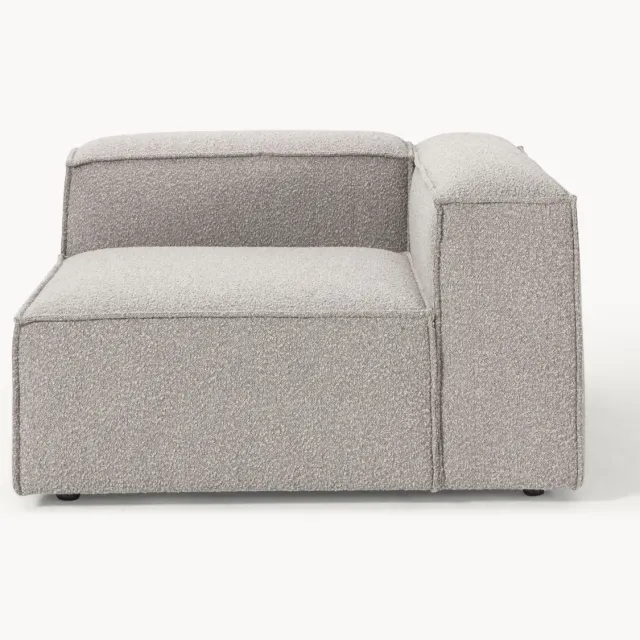 Westwing Collection Bouclé hoekmodule Lennon Taupe