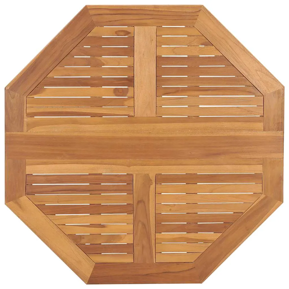 vidaXL Tuintafel inklapbaar 90x90x75 cm massief teakhout bruin, foto 3