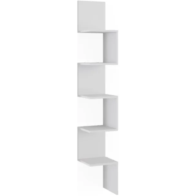 Vicco Paolo Hoekplank – 28 x 175.4 cm met 5 compartimenten Wit