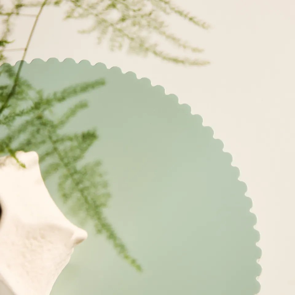 Nest living Asa houten bijzettafel lichtgroen - Ø 31 cm groen, foto 4