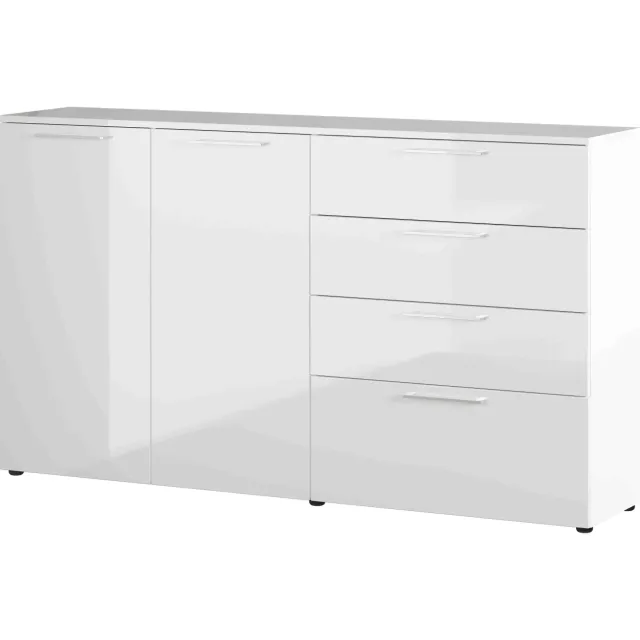 dressoir Linde hoogglans wit
