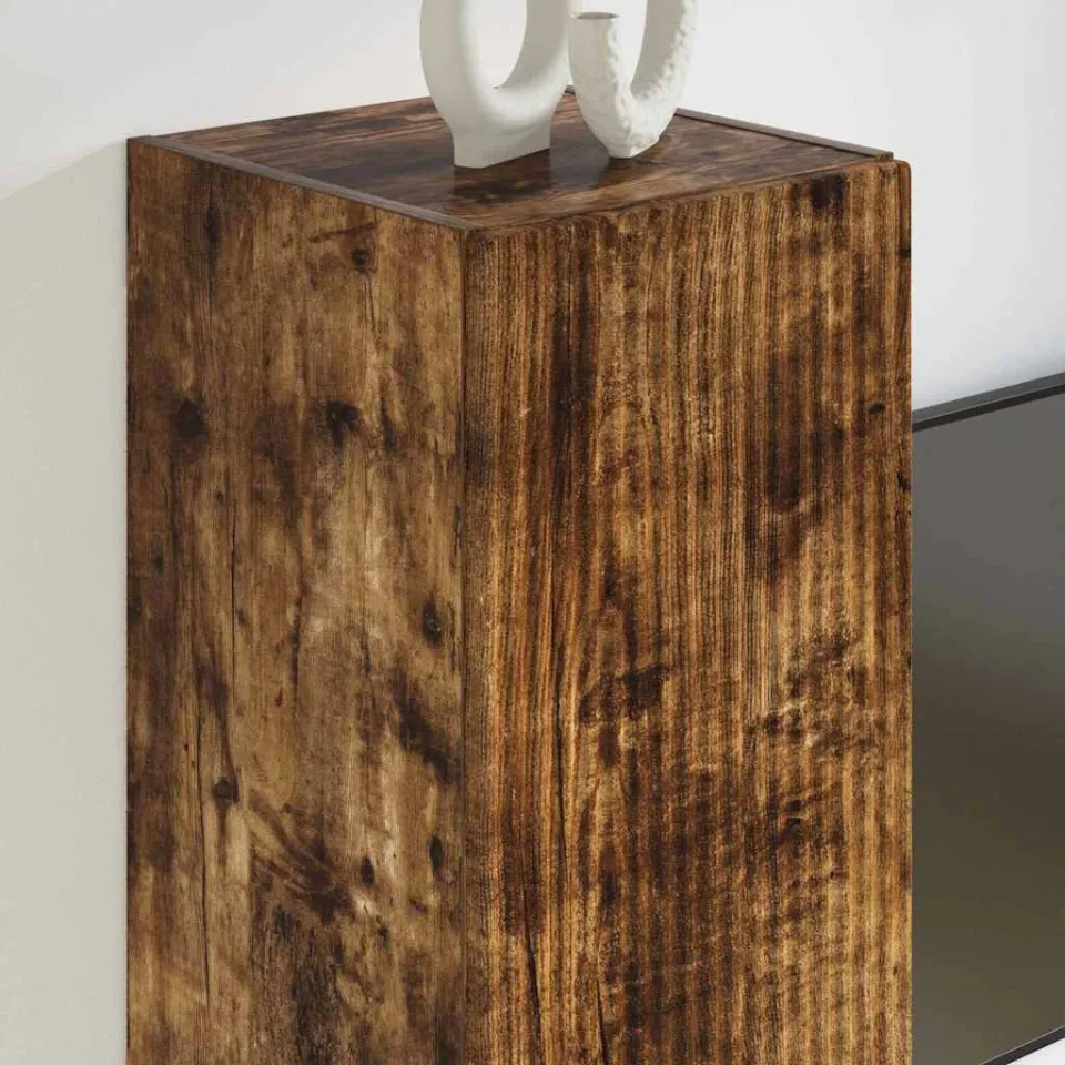 vidaXL TV Wandkast 30 x 31 x 60 cm Gerookt eiken Bewerkt hout, foto 4