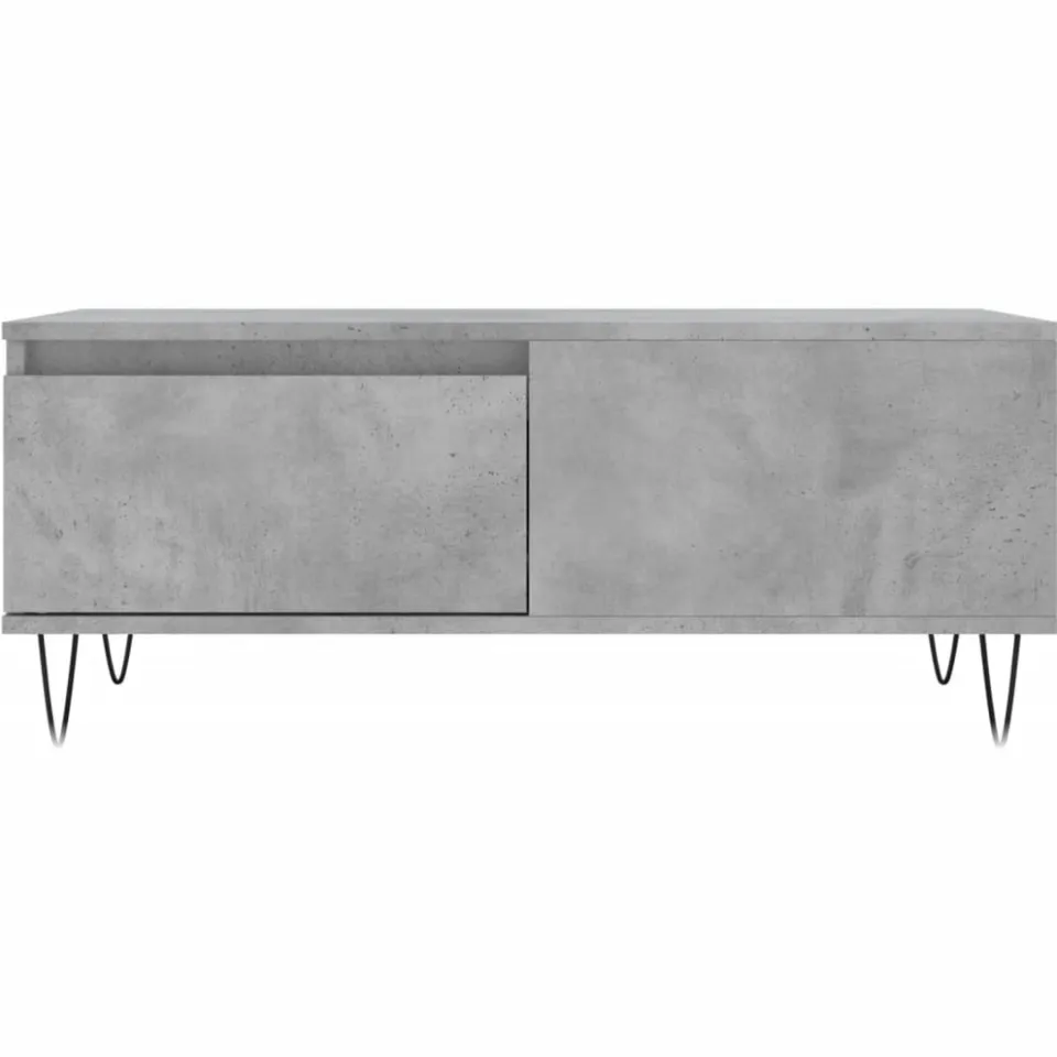 vidaXL Salontafel 90x50x36,5 cm bewerkt hout betongrijs grijs