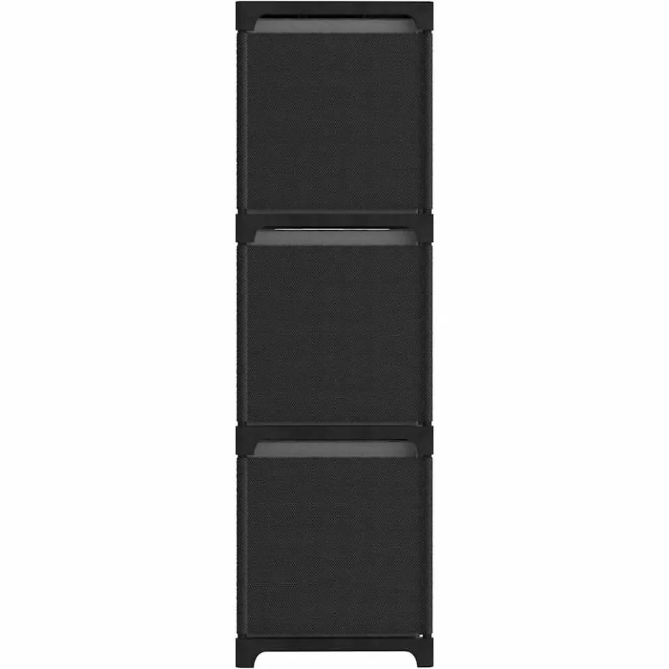 vidaXL Kast met 9 vakken met boxen 103x30x107,5 cm stof zwart, foto 4