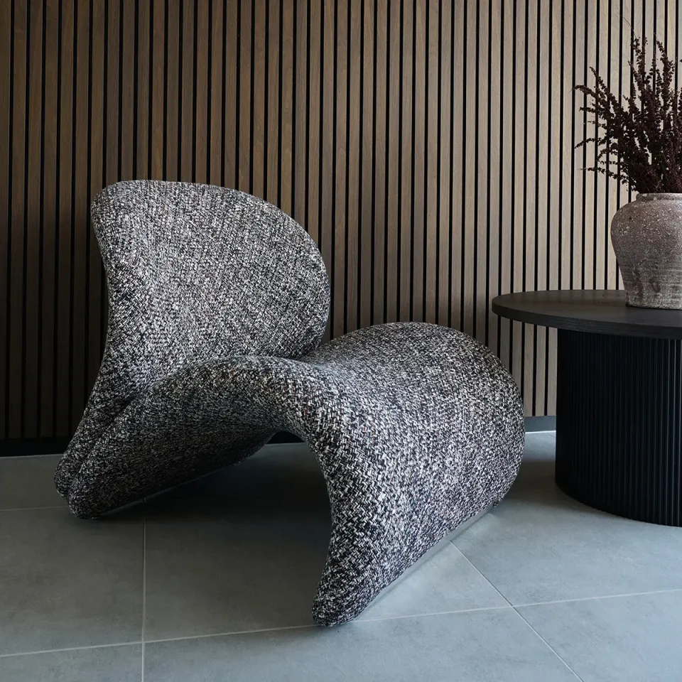 Artichok Gaia lounge fauteuil donkerbruin gemêleerd bruin, foto 3