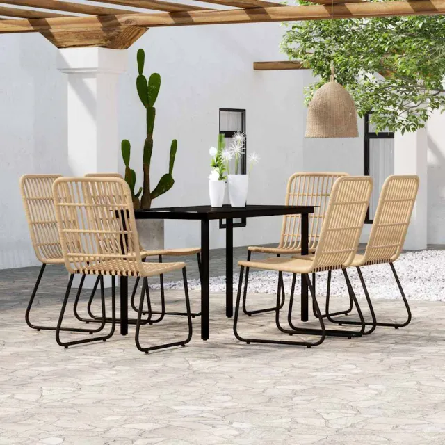 vidaXL 7-delige Tuinset eikenkleurig, foto 2