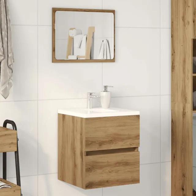 vidaXL Badkamer wastafelkast Artisan Oak 41x38,5x45 cm Engineered Wood, foto 2