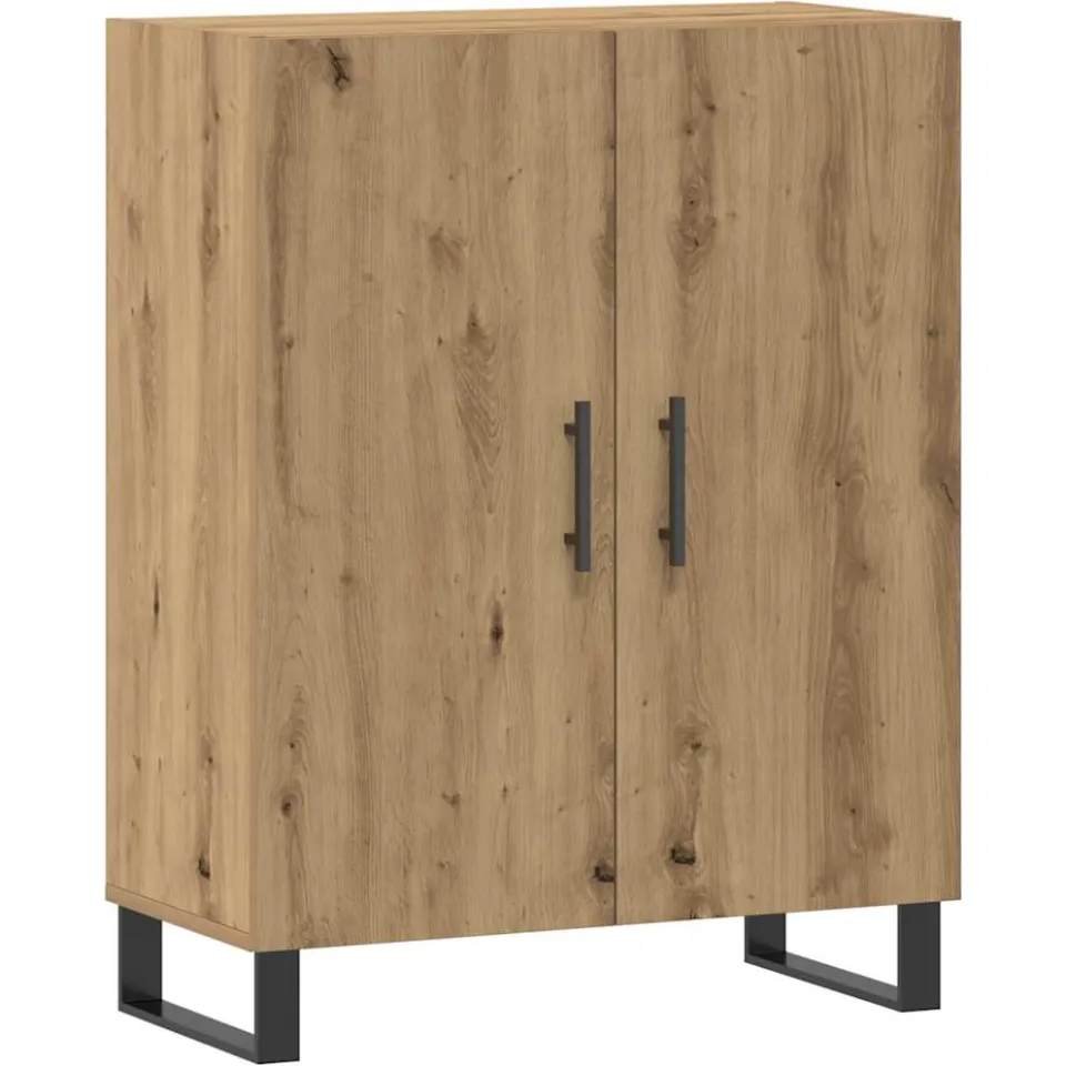 vidaXL Dressoir 69,5x34x90 cm bewerkt hout artisanaal eikenkleur, foto 3