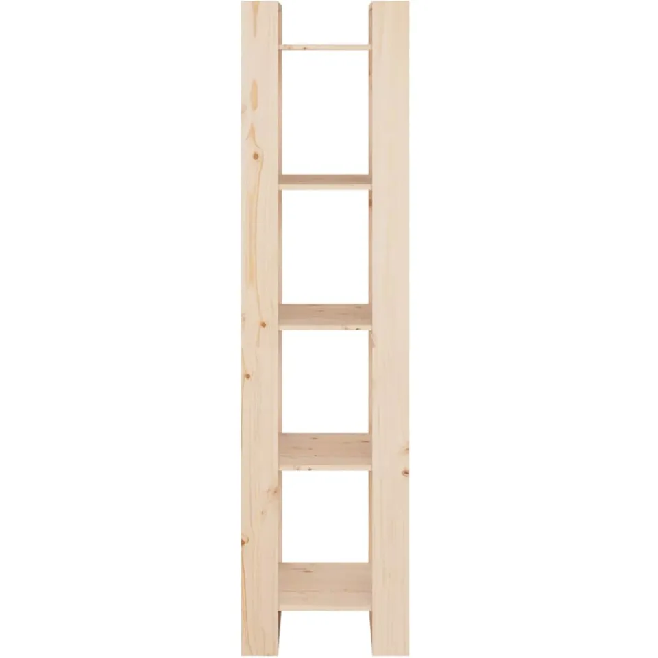 vidaXL Boekenkast/kamerscherm 41x35x160 cm massief grenenhout bruin, foto 4