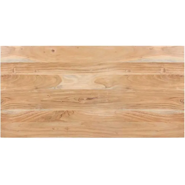 vidaXL Eettafel - 120x60x76 - cm - massief - acaciahout Gebleekt