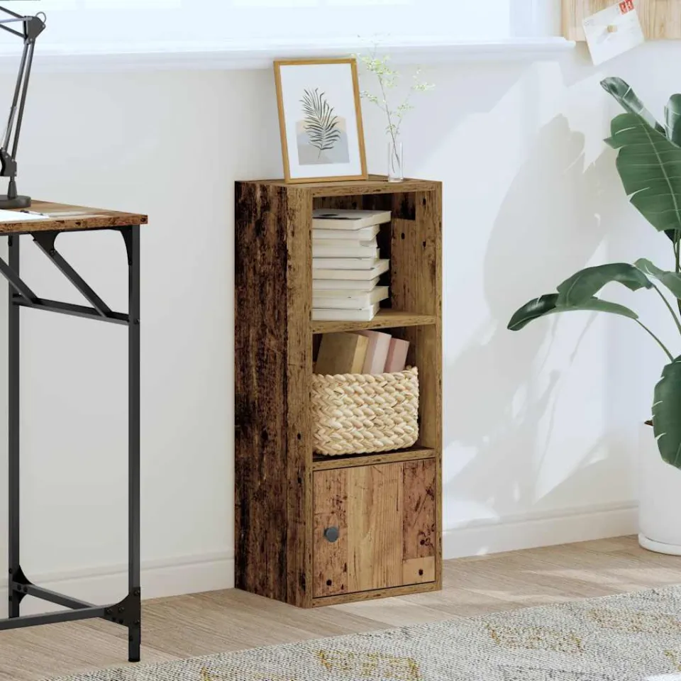 vidaXL Boekenkast 31x24x77 cm bewerkt hout oud houtkleurig bruin, foto 2