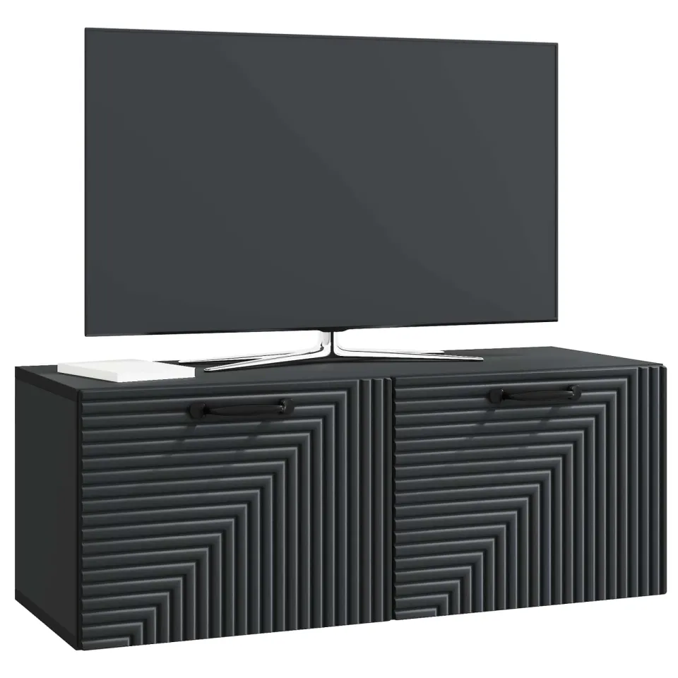 vidaXL Wandbeugel TV-kast Zwart 78,5 x 31 x 30 cm Bewerkt hout