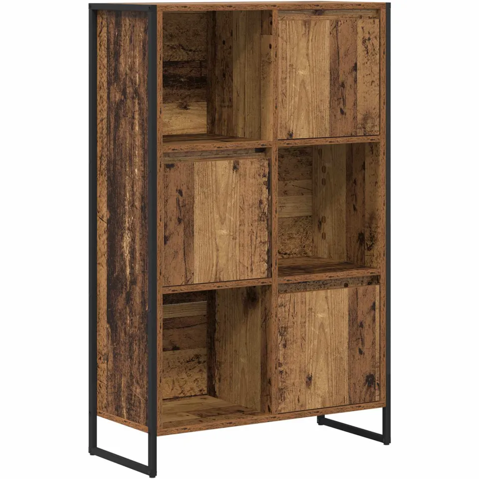 vidaXL Boekenkast 68 x 30 x 108.5 cm Bewerkt hout Oud Hout bruin, foto 3