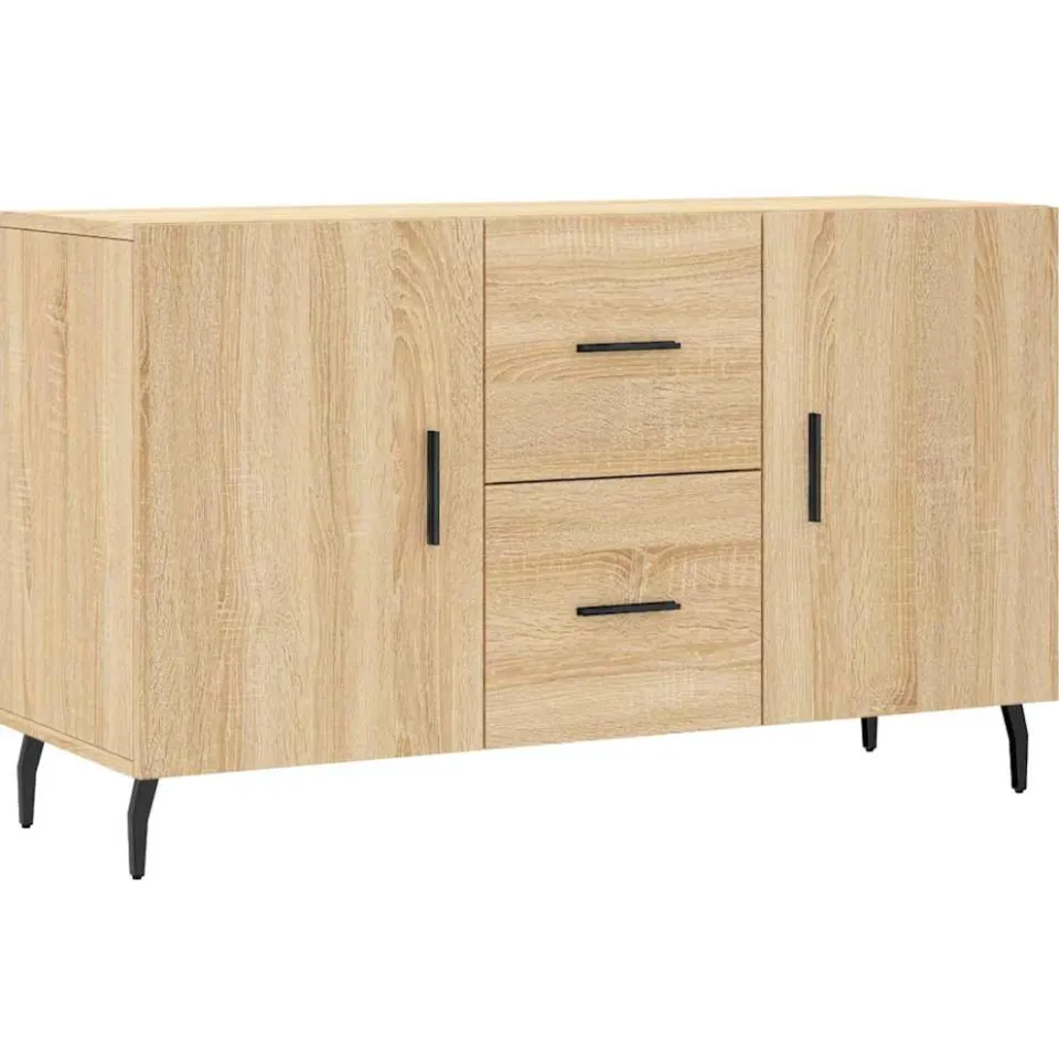 vidaXL Dressoir 100x36x60 cm bewerkt hout sonoma eikenkleurig, foto 3