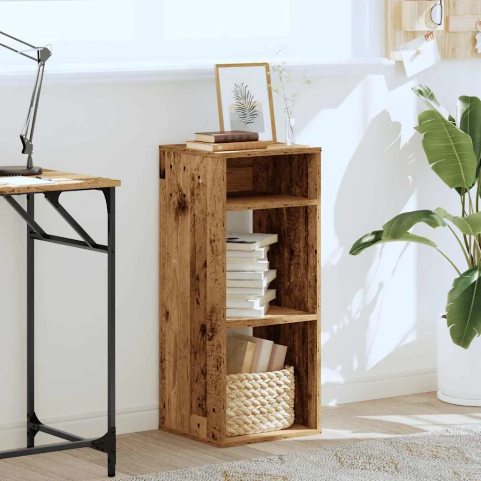 vidaXL Boekenkast 34x31x80 cm bewerkt hout oud houtkleurig bruin, foto 2