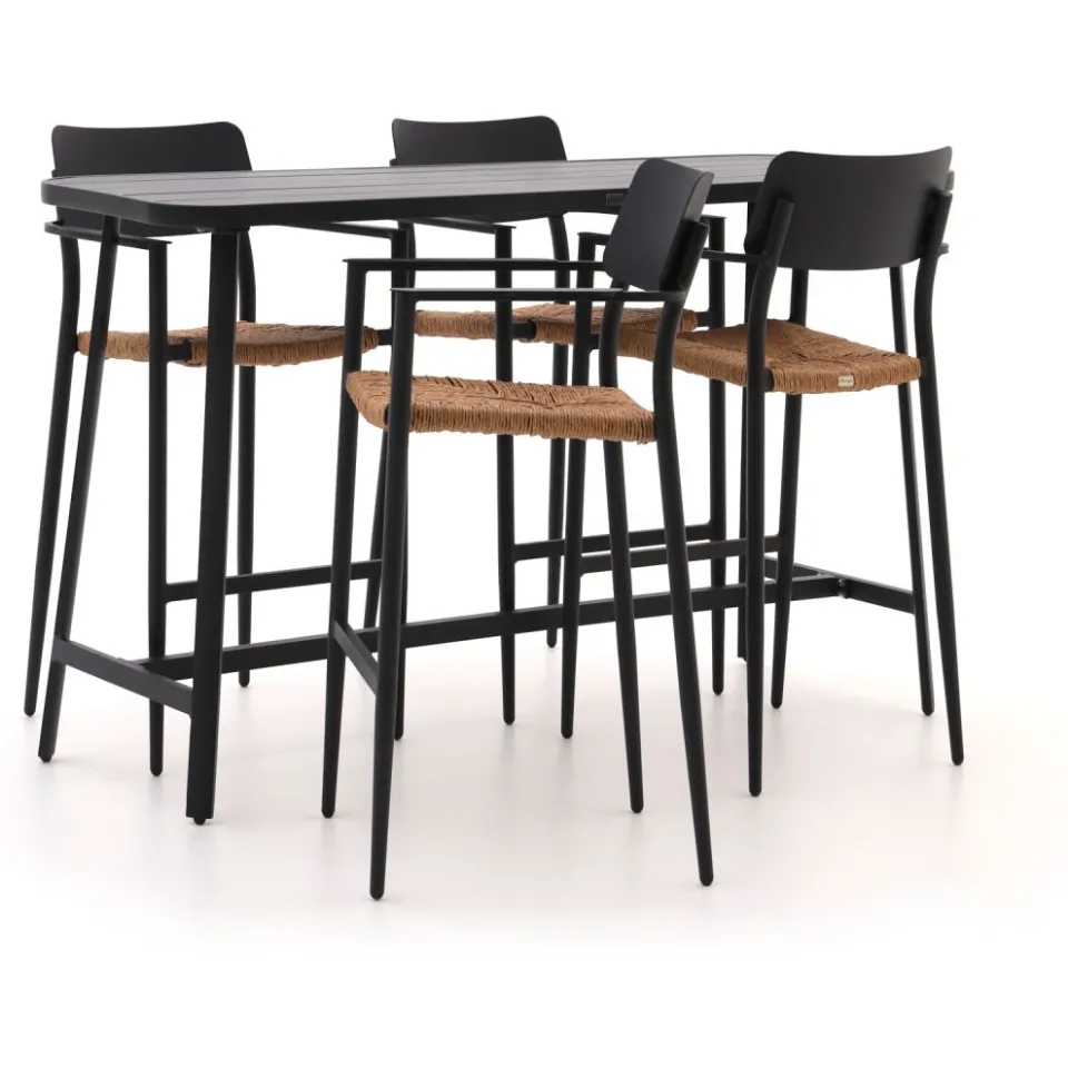 Bellagio tuinmeubelen Bellagio Cino 175cm barset 5-delig stapelbaar grijs, foto 5