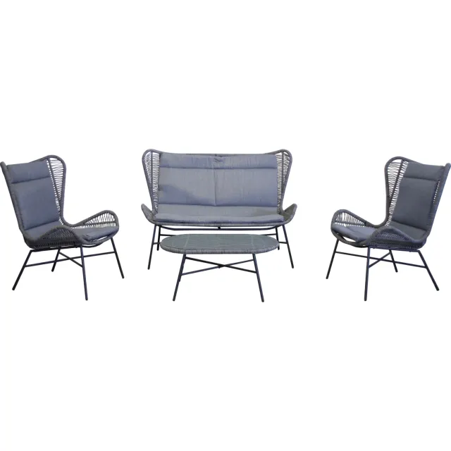 Intergard Rome loungeset zwart