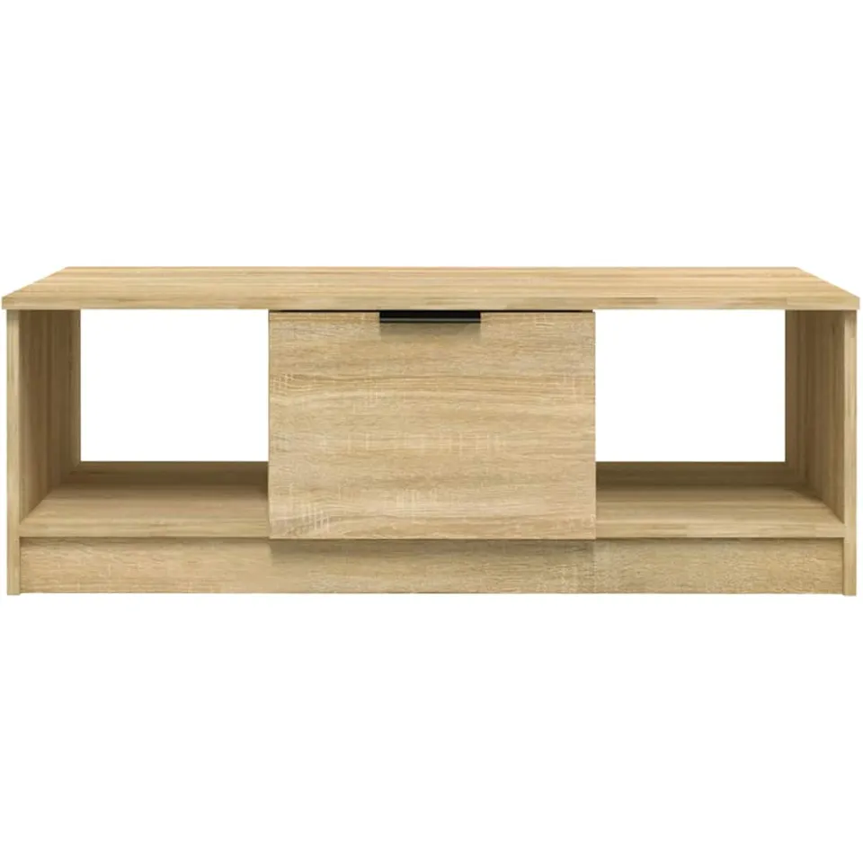 vidaXL Salontafel 102x50x36 cm bewerkt hout sonoma eikenkleurig, foto 3