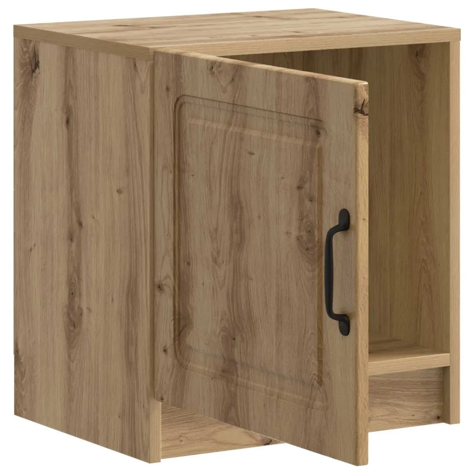 vidaXL Nachtkastje Artisanaal eiken 43 x 34,5 x 47 cm Bewerkt hout, foto 3