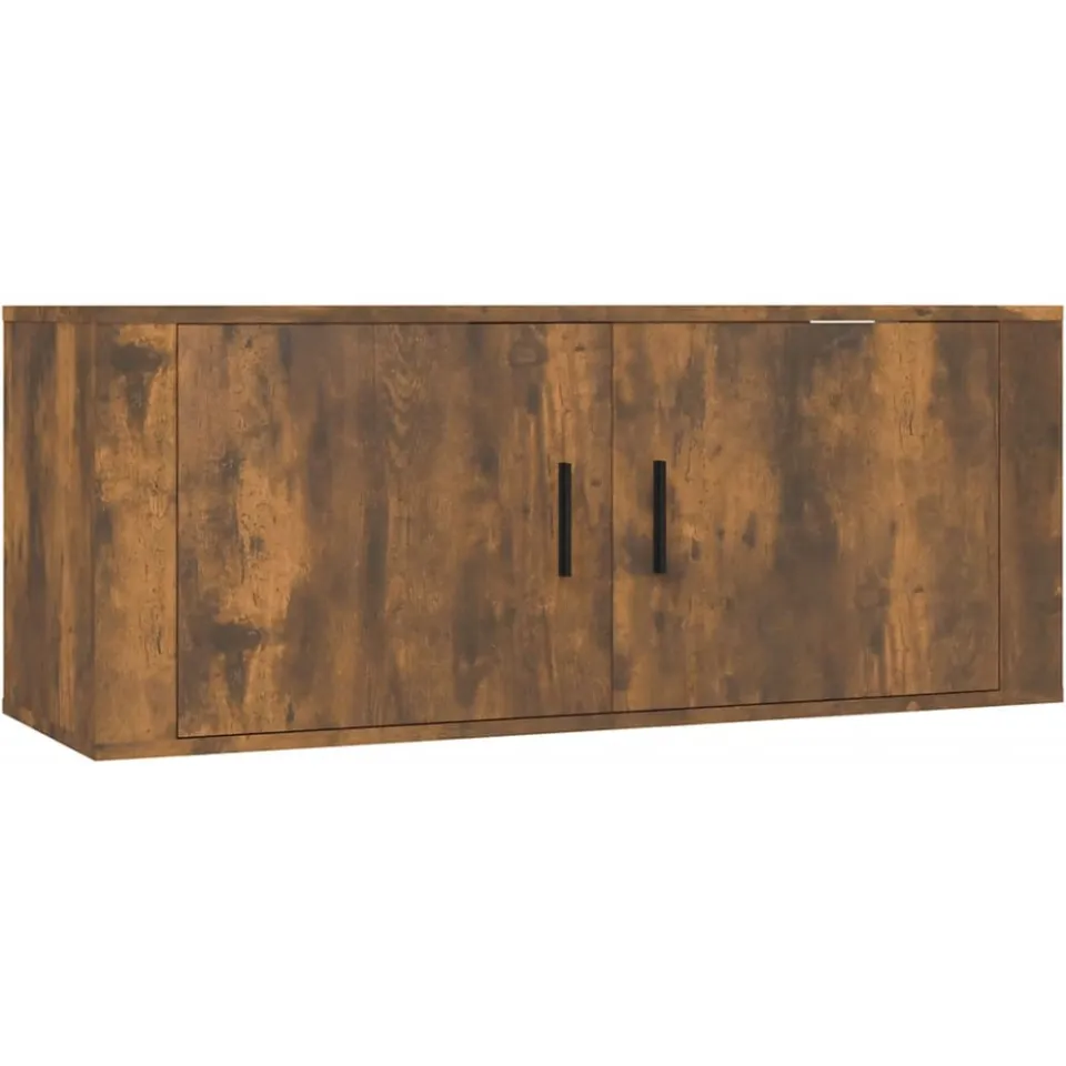 vidaXL Tv-wandmeubels 3 st 100x34,5x40 cm gerookt eikenkleurig Bruin