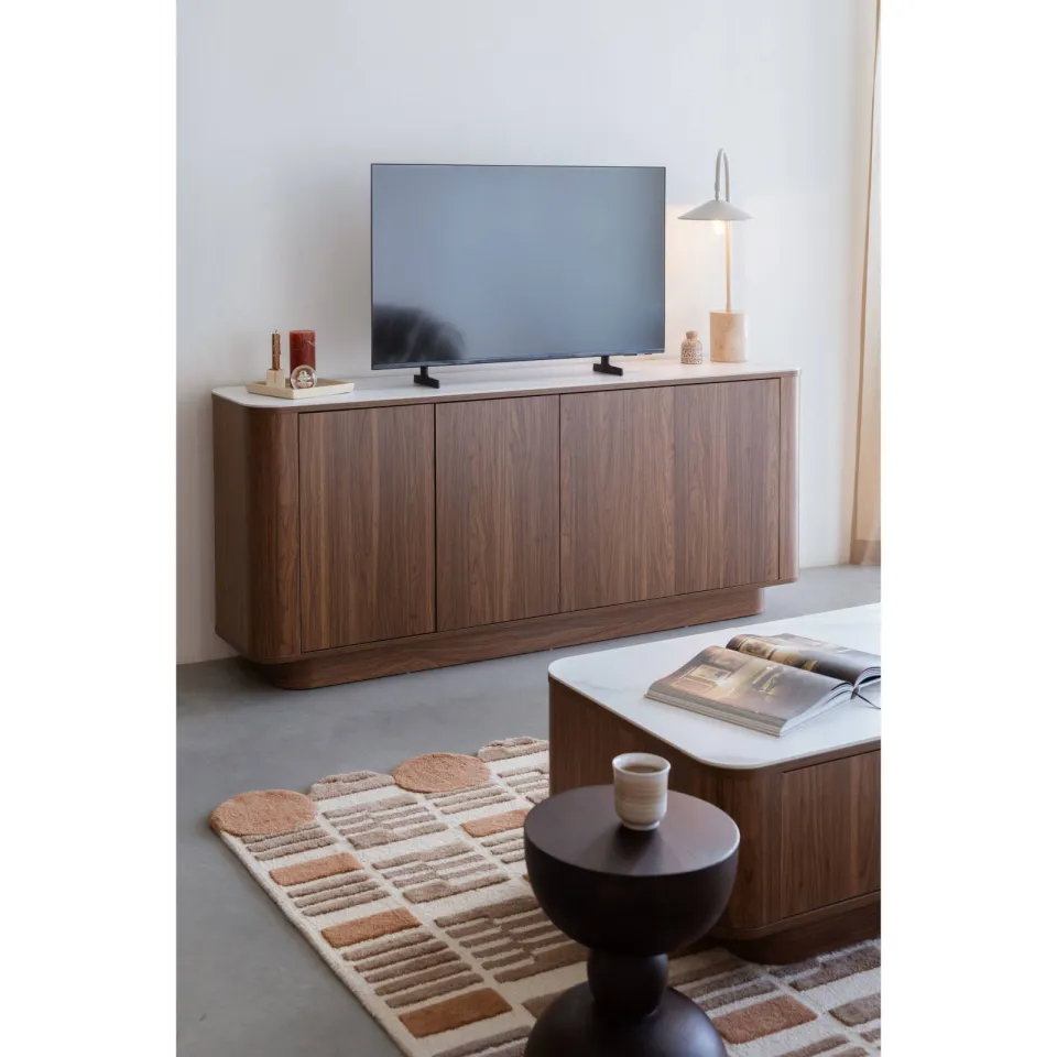 Housecraft Living Almira hoog dressoir walnoot, foto 3