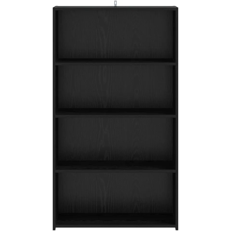 vidaXL Hoge kast Zwart eiken 70 x 41 x 124 cm Bewerkt hout, foto 4