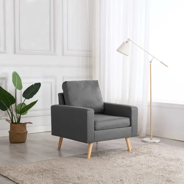 medina Fauteuil stof lichtgrijs bruin
