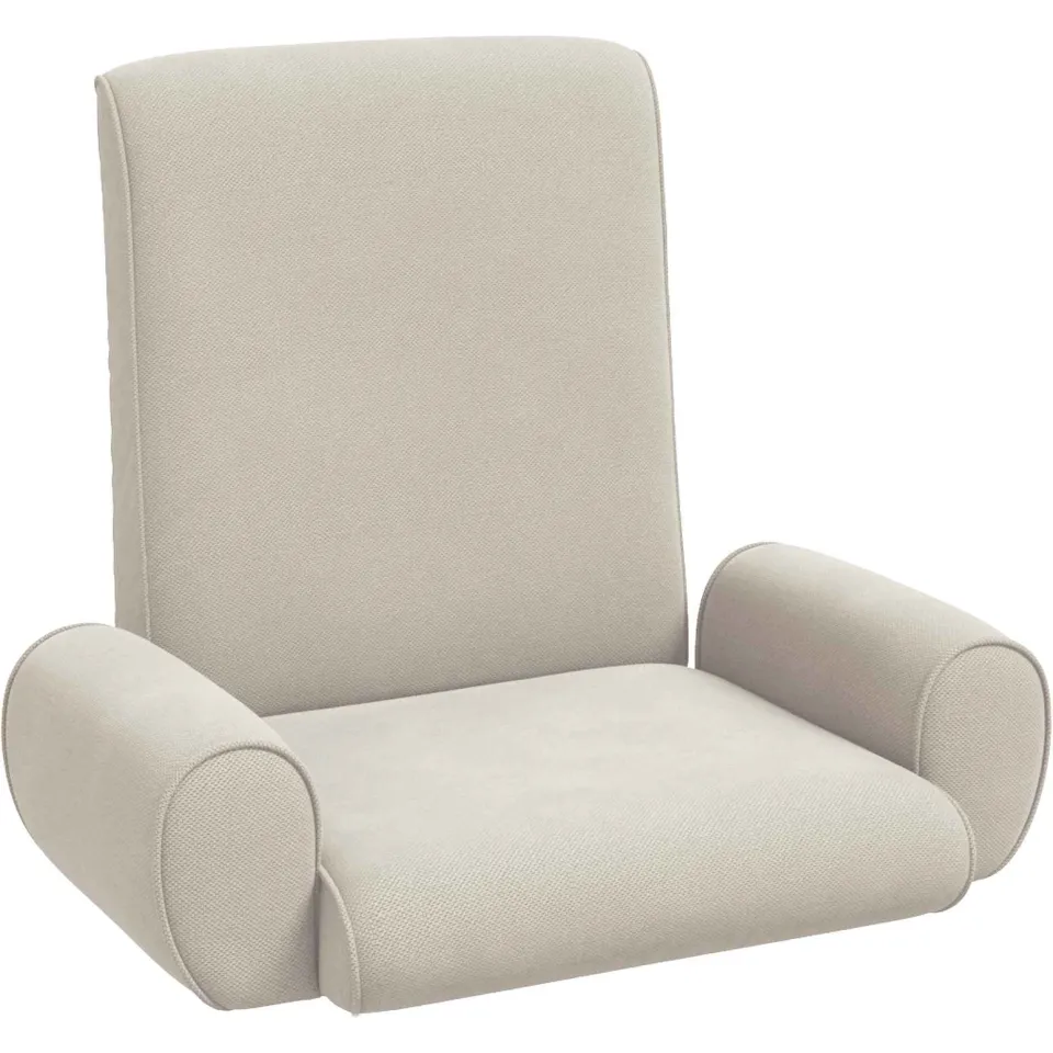 vidaXL Verstelbare vlo stoelen Havermout Grove Fluweel taupe, foto 4