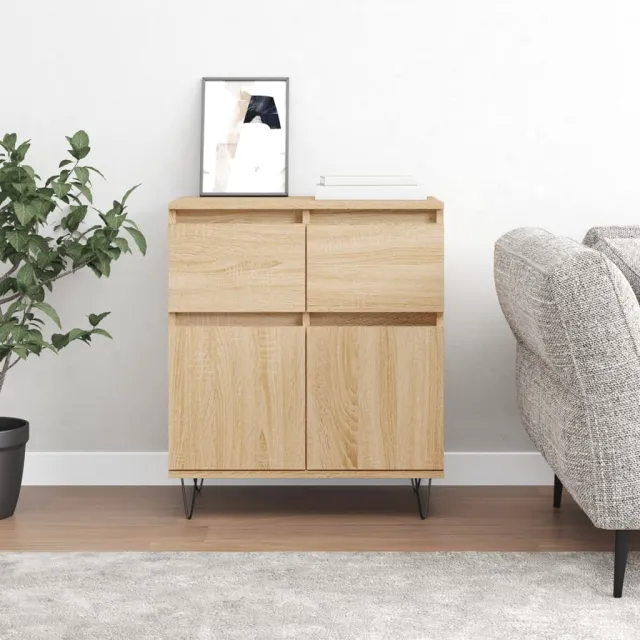 vidaXL Dressoir 60x35x70 cm bewerkt hout sonoma eikenkleurig