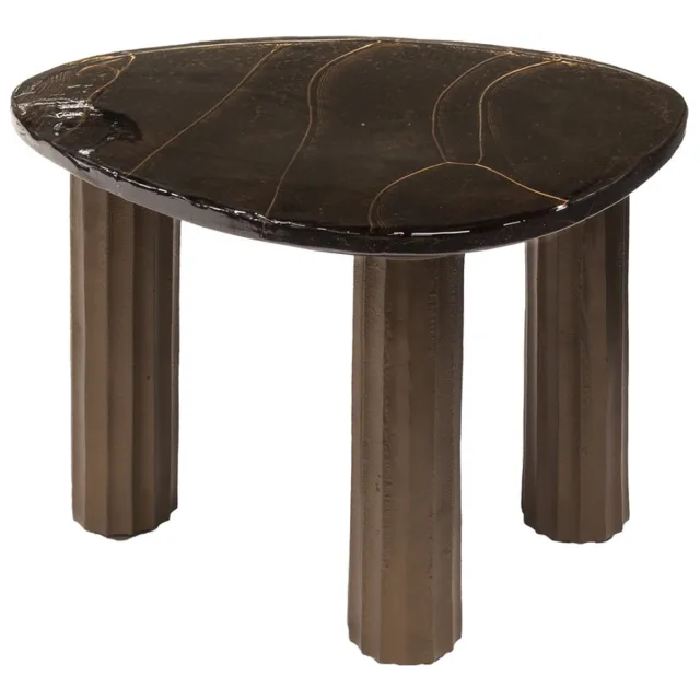 Giga Living Giga Meubel Salontafel Eclipse - Koper Glas - 51x37x35cm