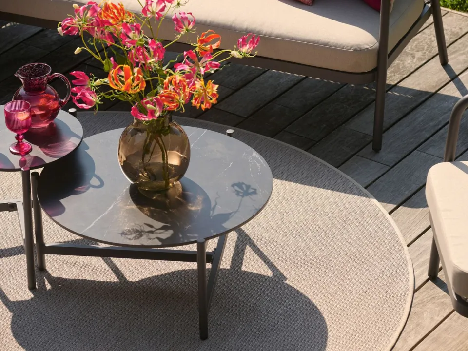 Hartman tuinmeubelen Hartman Nice stoel-bank loungeset 5-delig zwart, foto 4