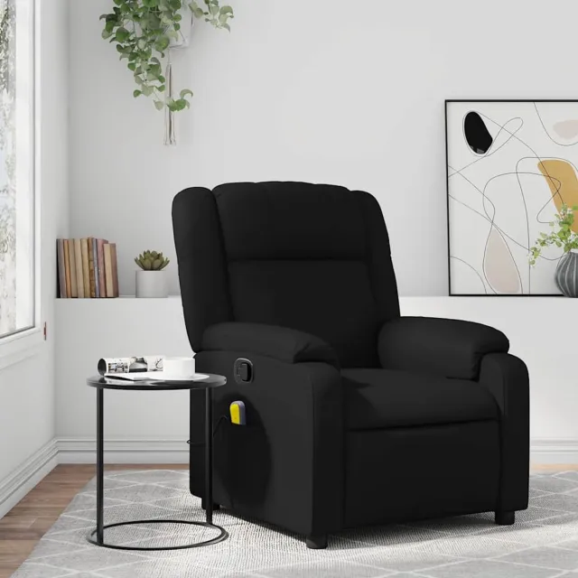 vidaXL Massagestoel - van - zwart - kunstleer