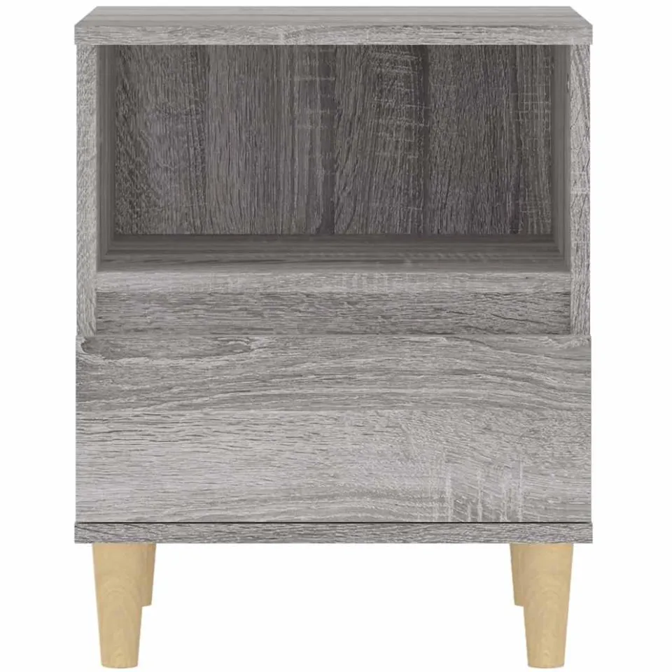 vidaXL Nachtkastjes 2 st 40x35x50 cm grijs sonoma eikenkleurig, foto 4