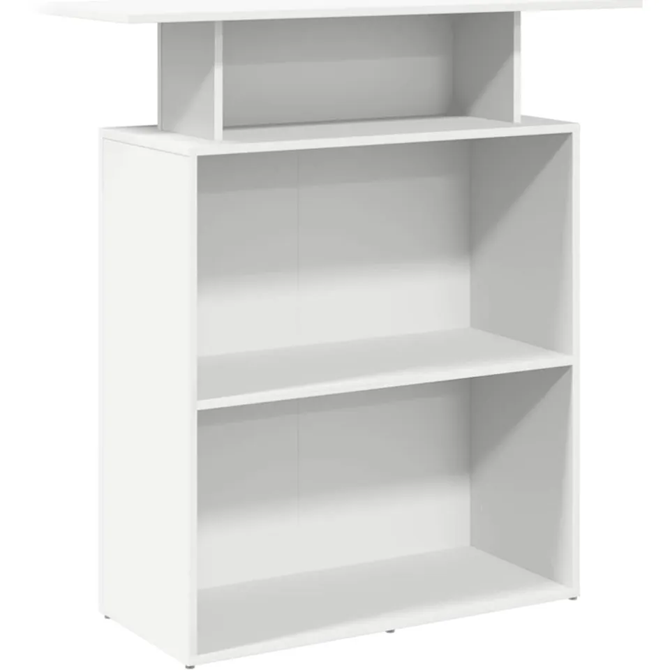 vidaXL Receptiebalie Wit 100x40x104 cm Bewerkt Hout, foto 3