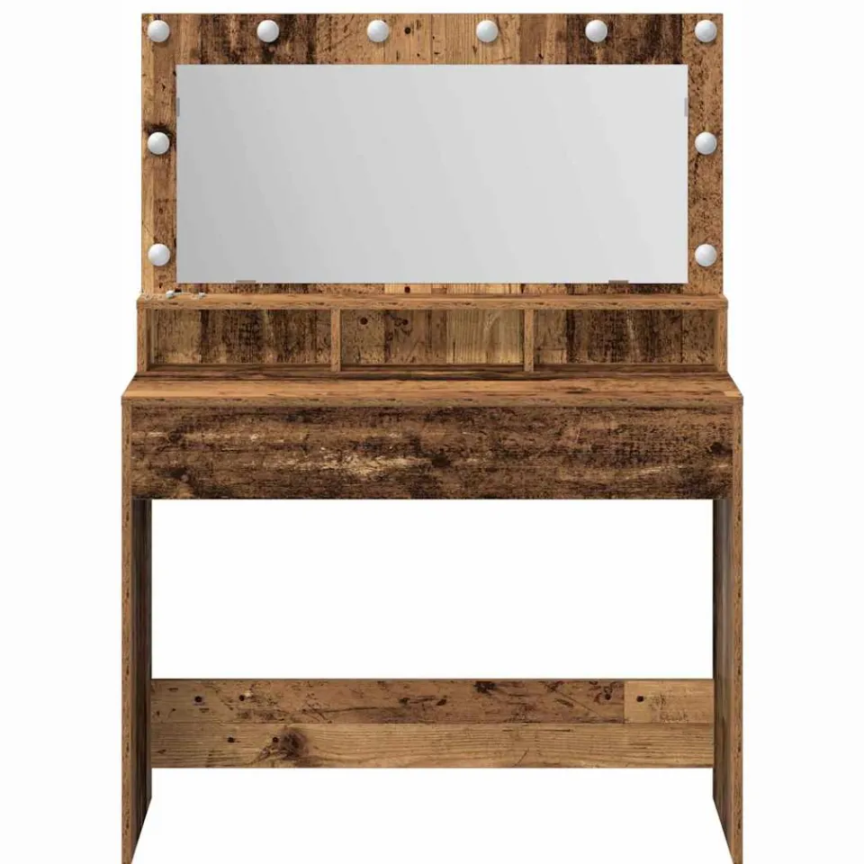 vidaXL Plafondtafel Oudhout 100 x 41 x 135 cm Bewerkt hout bruin, foto 3