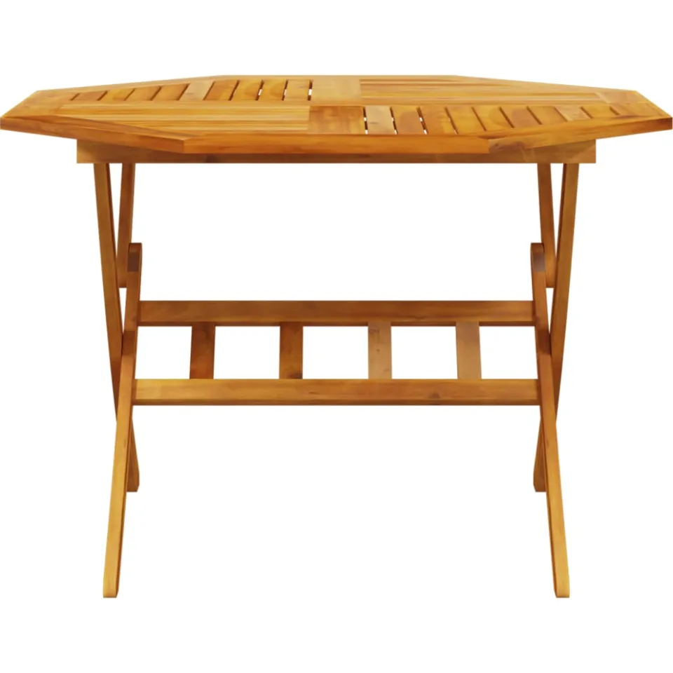 vidaXL Tuintafel inklapbaar Ø110x75 cm massief acaciahout bruin, foto 4