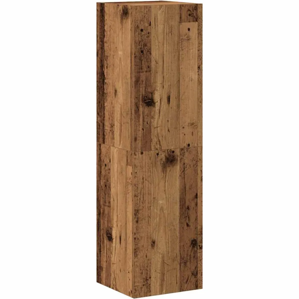 vidaXL Tv-wandkasten 4 st bewerkt hout oud houtkleurig bruin, foto 3