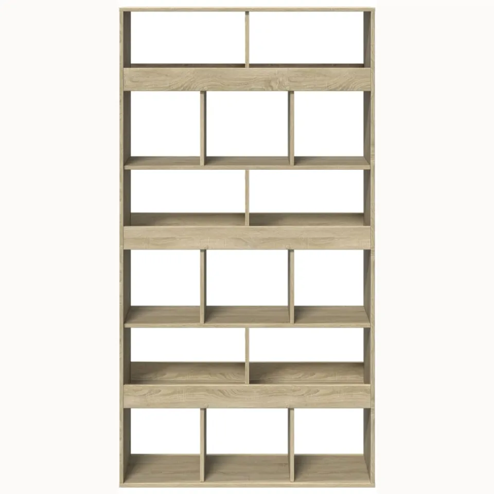 vidaXL Boekenkast 100x33x187,5 cm bewerkt hout sonoma eikenkleurig, foto 4