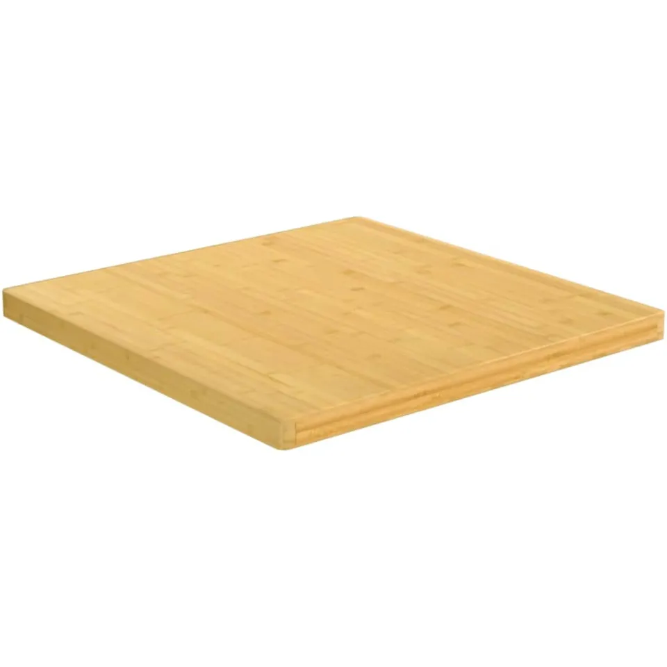 vidaXL Tafelblad 70x70x4 cm bamboe Bruin