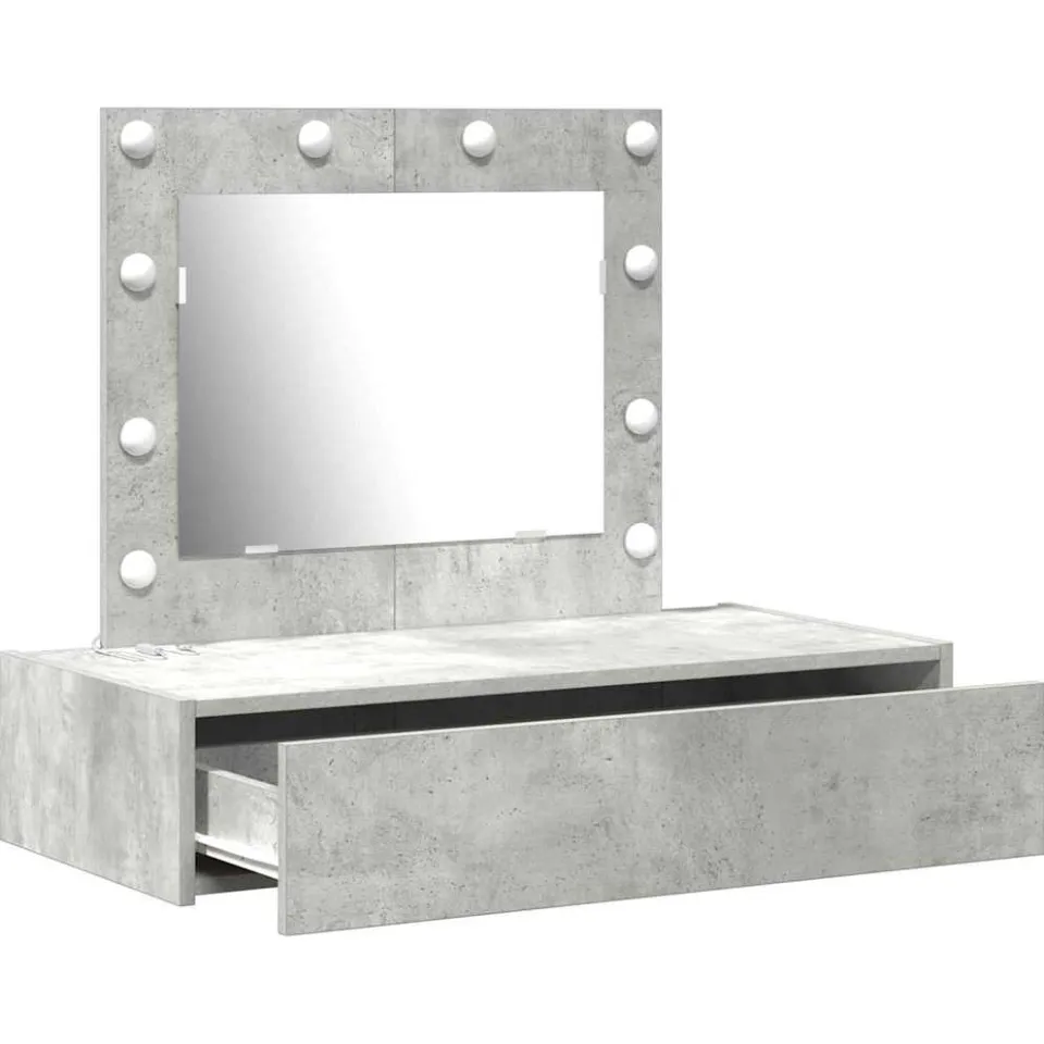 vidaXL Plafondtafel Grijs 83 x 40 x 70 cm Bewerkt hout, foto 4