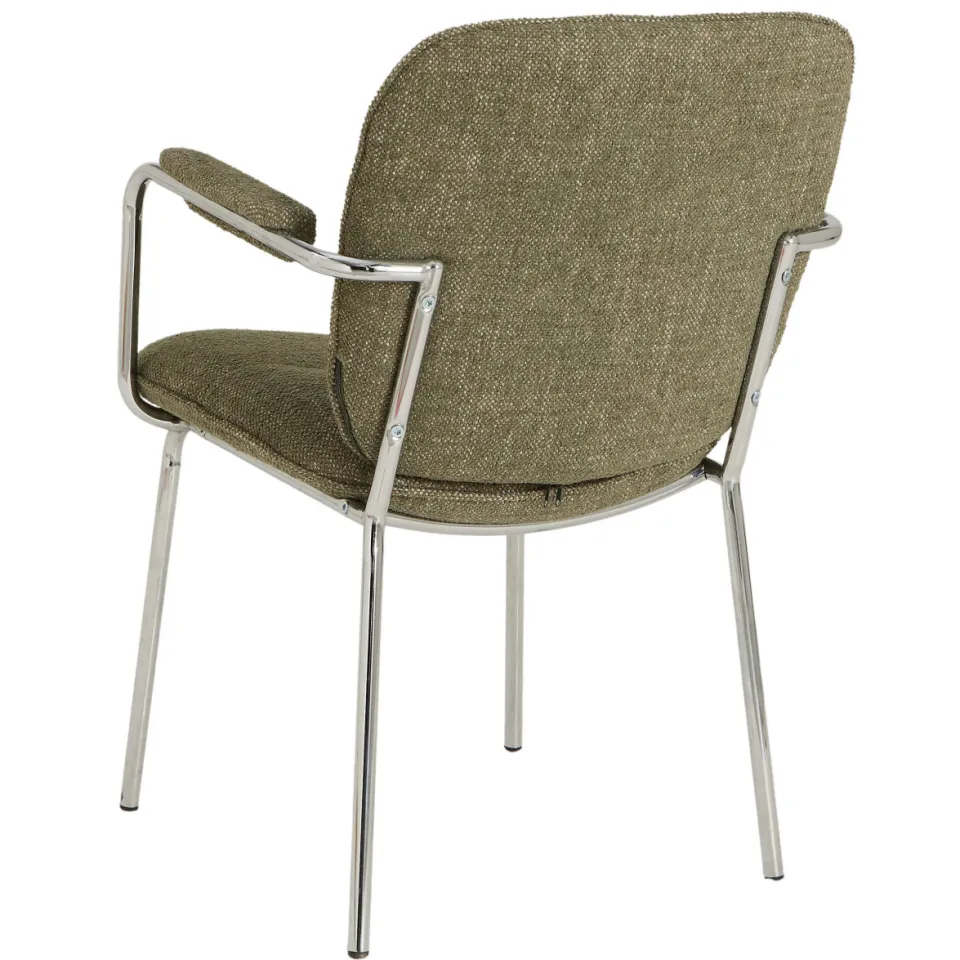 NOUS Living eetkamerstoel Chrome groen, foto 6