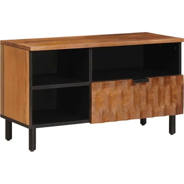 vidaXL TV-kast met lade Acacia Bruine Afwerking 80 x 33 x 46 cm
