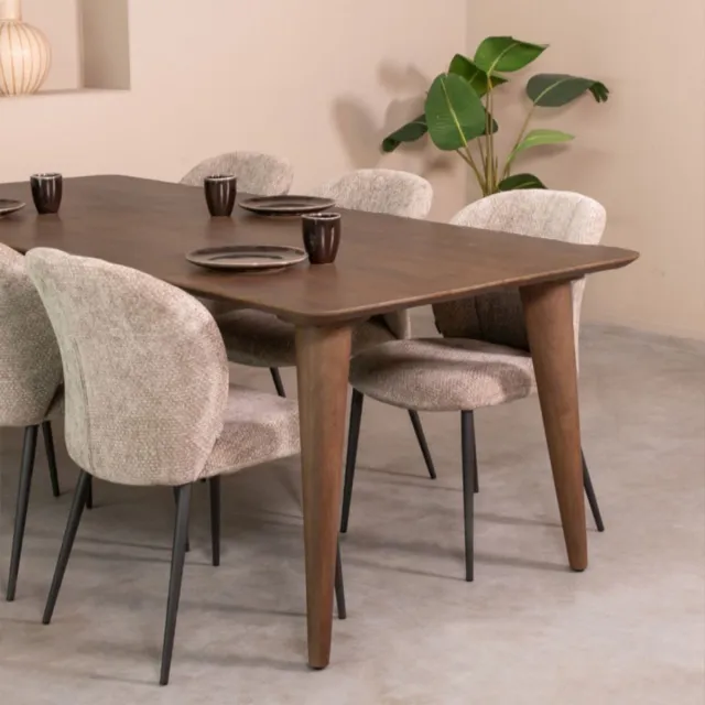 LABEL51 Fly Eetkamertafel - Bruin - Hout - 250 cm