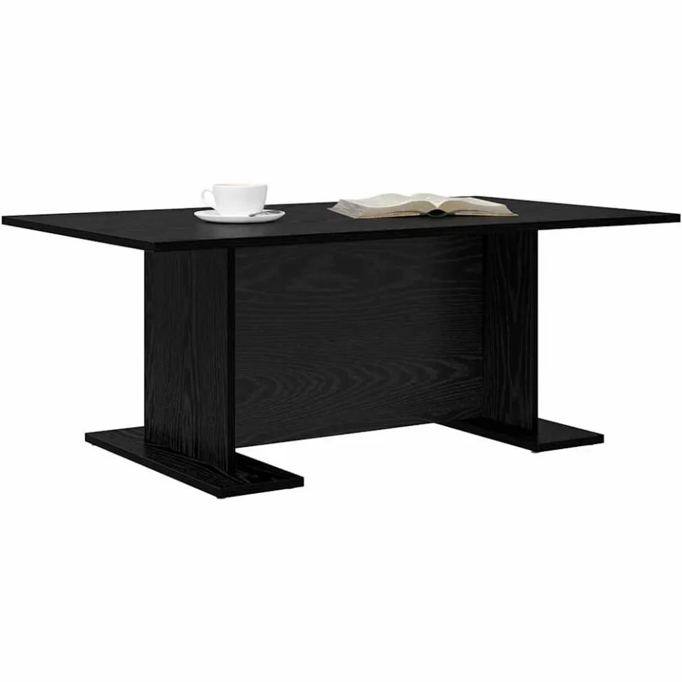 vidaXL Salontafel Zwart eiken 103,5 x 60 x 40 cm Bewerkt hout